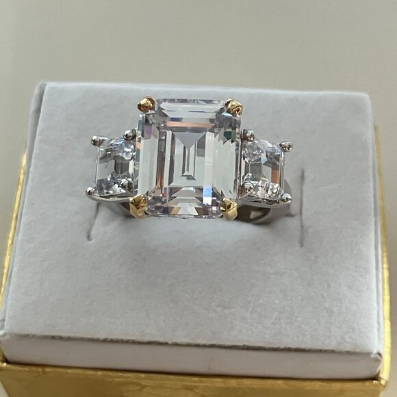 CZ 925 sterling silver ring Size 6 - Picture 7 of 7